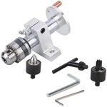 Telescopic Taper Revolving Centre, Mini Lathe Machine Adjustable Bearing Live Center Revolving Centre DIY Parts for Mini Lathe Machine Woodworking Tool