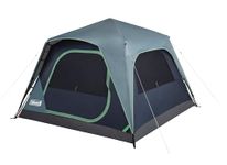 Coleman Skylodge™ 4-Person Instant Camping Waterproof Dome Tent l with More Headroom & 1 Minute Set Up with Fixed Pre-Attached Steel Poles