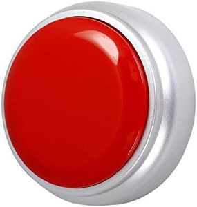 Recordable Button,Record Talking Button,Easy Button 30S Voice Recordable Button Sound Effect Button with Play Back （Red and Silver）