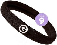 Gimme Beauty - Any Fit No Damage Hair Ties - Chestnut - Seamless Microfiber Hair Elastic - Hair Accessories With All Day Hold - No Snagging, Dents, or Breakage Hair Tie Pack (9 Count)