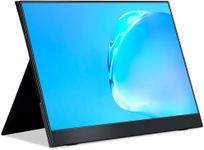 cocopar USB-C Portable Monitor - 15.6 Inch 1080P FHD HDR Zero Frame USB-C Computer Display with Dual Type-C Mini HDMI for Laptop PC Mac Surface Xbox PS4/5, with Smart Cover