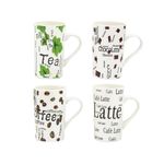 Priceless Homeware 500ml Large Ceramic Mug Microwave & Dishwasher Safe Hot Chocolate Cappuccino, Espresso,Latte, Hot Tea Mugs Set of 4 & 8 -Hot Cocoa Mugs (4Pcs Set - Mix)