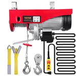 Happybuy 440 LBS Lift Electric Hoist, 110V Electric Hoist, Remote Control Electric Winch Overhead Crane Lift Electric Wire Hoist for Factories, Warehouses, Construction, Building, Goods Lifting