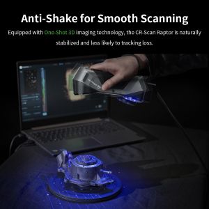 Creality Raptor Handheld 3D Scanner – 0.02mm Accuracy, Blue Light, 60fps, Windows/Mac