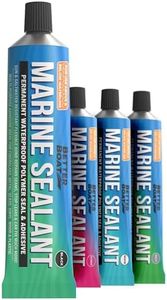 Marine Sealant and Adhesive Waterproof Marine Grade Sealant Caulk High Temp Caulking Water Sealant for Boat Auto and RV Without Silicone - 1 Tube Black 3oz