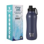 40 oz / 1.2 L Large Insulated Water Bottle - Vacumm Insulated Stainless Steel, Thermos, Leak-Proof, Reusable and Eco-Friendly - Ideal Bottle for Gym, Travel, Sports and More