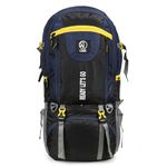 Chris & Kate 50L Travel Bag Backpack for Hiking Trekking Camping Rucksack with Rain Cover Shoe and Laptop Compartment Outdoor Camp Men Women Multiple Pockets water resistant 1 Year Warranty-Blue