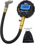 Digital Tire Pressure Gauge 200 PSI - Accurate Air Pressure Gauge for Tires with Easy-to-Read Numbers & 45° Angle Chuck