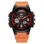 Zoop Analog Digital Watch with Black Dial & Orange Strap for Boys Kids, from House of Titan - NT26026PP05W