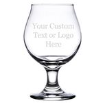 Custom DIY Personalized Beer Tulip Glass - 16 oz Belgian Style Pub Glass - Gifts For Him, For Her, For Boys, For Girls, For Husband, For Wife, For Them, For Men, For Women, (Single Sided)