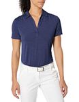 Callaway Women's Short Sleeve Tonal Stripe Polo Shirt