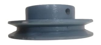 V Belt Pulley 5 inch 1 B | Solid | Motor Pulley | Cast Iron - Single Groove Industrial Iron Pulley for Power Transmission