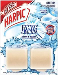 Harpic Bleach Power, White & Shine Toilet Cistern Cleaner, Twin Pack