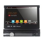 Android 8.1 Single 1 Din Voiture Stéréo 7 Pouces in Dash Radio Nouveau Lecteur DVD Panneau Détachable GPS Support Écran Tactile Navigation Bluetooth/RDS/Subwoofer/Contrôle du Volant