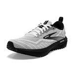 Brooks Women’s Revel 6 Neutral Running Shoe, White/Black, 9