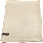 CJ Apparel Champagne Nude Solid Colour Fringe Design Nepalese Shawl Seconds Scarf Wrap Stole Throw Head Wrap Pashmina Hand Made in Nepal NEW