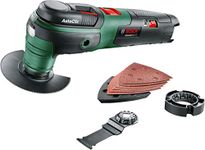 Bosch Home and Garden Cordless Multifunction Tool UniversalMulti 12 (Without Battery, 12 Volt System, Nine-Piece Accessories Set, in Carton Packaging)