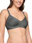 Warner's Womens Blissful Benefits Women's Underarm-Smoothing with Seamless Stretch Wireless Lightly Lined Comfort Bra, Stone, Small