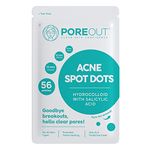 POREOUT 56 Pimple Patches, Spot Patches, Acne Patch, Acne Treatment, Spot Treatment, Hydrocolloid Patches, Salicylic Acid, Spot Stickers, Hydrocolloid Plasters, Spot Dots