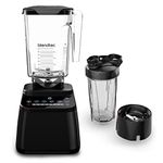 Blendtec Designer Series Blender with 90 oz WildSide+ Jar and 34 oz GO Travel Bottle - Kitchen Blender Bundle - Black