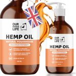 DogsLife Dog Calming Hemp Oil | Dog Calming Supplement | for Dog Emotions, Dog Barking & Dog Joints | Omega 3,6,9 for Dogs | Supports & Maintains Healthy Joints | Add to Food Or Chew's | 500ml