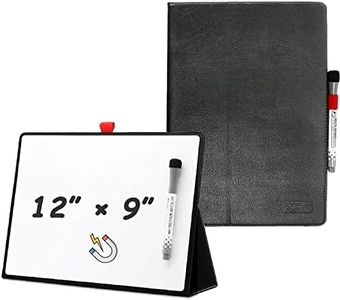 iNenya Portable Dry Erase Board,12 x 9 Inches Small White Board,Desktop whiteboard with Stand,Smart Reusable Mini A4 Drawing Notebook on Desk for Kids Shool Students Office Home