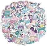 TAVVKE Mermaid Stickers - 50 Cute Waterproof Vinyl Decals for Boys, Girls, Teens, Kids. Use on Laptop, Phone, Water Bottle, Tablet, Luggage, Bike, Cup, Scrapbook, Flask, Mug