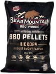 Bear Mountain Premium BBQ Woods 100 Percent All Natural Hardwood Hickory Pellets, Perfect for Pellet Smokers & Grills for Wood-Fired Flavor, 20 Lb Bag