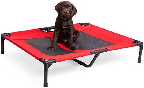 Internet's Best Dog Cot - 30 x 24.5 - Elevated Dog Bed - Cool Breathable Mesh - Indoor or Outdoor Use - Medium - Red