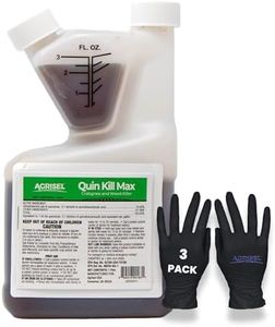 Agrisel QuinKill Max Weed Killer, Post-Emergent, Targets Tough Weeds, Lawn-Friendly, Pet Safe, Includes 3-Pack of Agrisel Protective Gloves, 16 Ounces