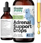 Adrenal Drops for Dogs - Adrenal Wellbeing w/Ashwagandha Liquid Drops - Calming Care for All Breeds & Sizes - Herbal Energy Drops w/Ginseng Root - Dog Food Supplements for Adrenal Support - 4 oz