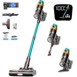 Cordless Vacuum Cleaner, 550W 45Kpa 70 Mins Stick Vacuum, Cordless Vacuums with Wall-Mount Charging, Vacuum Cleaners with Aroma Tablet,1.8L Dust Cup, Lightweight Vacuum for Hardfloor Carpet Pet Hair