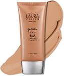 LAURA GELLER NEW YORK Quench-n-Tint Hydrating Foundation - Medium/Deep - Sheer to Light Buildable Coverage - Natural Glow Finish - Lightweight Formula with Hyaluronic Acid