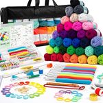 113 Piece Crochet with Yarn Set–160