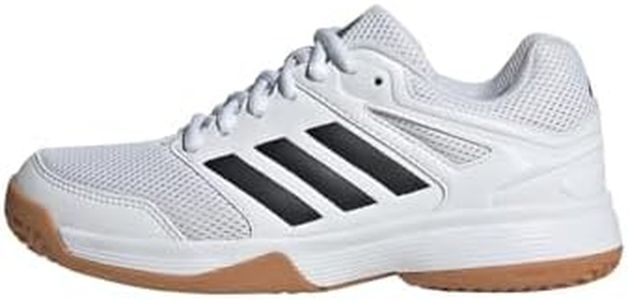 Adidas Speedcourt Indoor Shoes Kids, Scarpe Unisex-Adulto, Cloud White/Core Black/Gum, 33.5 EU