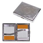 DBOO Silver Metal Cigarette - Case Box for 20pcs Cigarettes 84mm