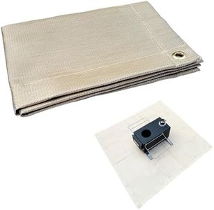 SoloWilder 40" Fire Pit Mat for Wood Stove Under Grill Mat for Deck BBQ Fireproof Floor