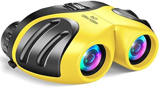 LET'S GO! Boys Toys Age 3-12, DIMY Compact Waterproof Binocular for Kids Boys Outdoor Play Bird Watching Easter Gifts for Boys Age 5-10 Yellow