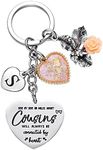 Cousin Gifts for Women Initial Keyc