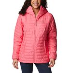 Columbia Womens Silver Falls Hooded Insulated Jacket, Camellia Rose, X-Small US