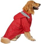 HDE Dog Raincoat Double Layer Zip R