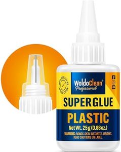 Super Glue for Plastic 25g for Instant Strength - Waterproof, Heat-Resistant, Clear Glue with Precise Nozzle