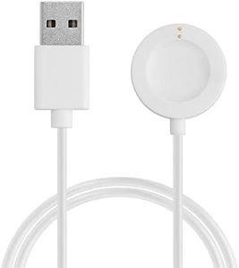 kwmobile USB Kabel Charger kompatibel mit Fossil Gen 6 5 4 Smartwatch/Skagen Falster 2 Ladekabel - Smart Watch Ersatzkabel - Fitnesstracker Aufladekabel in Weiß