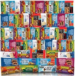 Healthy Snacks, Healthy Mixed Snack Box & Snacks Gift Variety Pack – Arrangement for Grab and go, work, office or Home – Granola Bars, Care Package (66 Count)