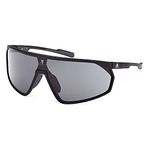 adidas Men's Prfm Shield Sunglasses, Matt Black, 00/0/125