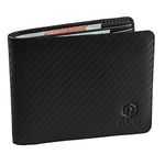 PIRNA Wallets for Men UK, RFID Bi-Fold Carbon Credit Card Holder for Mens with Gift Box, Men's Wallets UK & Money Organisers