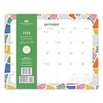 2025 Colorful Geometrics Annual Monthly Magnetic Refrigerator Pad by Bright Day,16 Month 8 x 10 Inch, September 2024 - December 2025