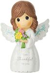 Precious Moments Angel Figurine | I Am Thankful for You, Mini Resin Figurine | Angel Gift | Angel Home Decor & Gift