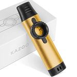 Chehery Metal Kazoo with 5PCS Flute Diaphragms, Adjustable Tone Kazoo Instrument for Kids/adult Gift and Party Favors, Music Accompaniment for Guitar, Ukulele, Violin, Piano Keyboard (Gold)