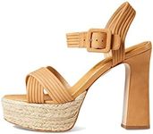 SCHUTZ Women's Blisse Platform Sandal, Nude Caramel, 9.5